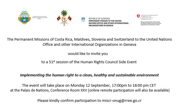 Environment @ 51st Session of the UN Human Rights Council – Geneva ...