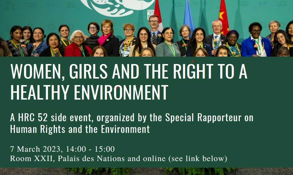 Environment @ 52nd Session of the UN Human Rights Council – Geneva ...