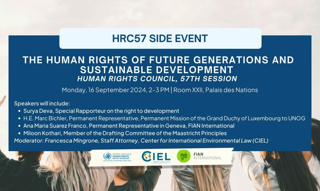 Environment @ 57th Session of the UN Human Rights Council – Geneva ...