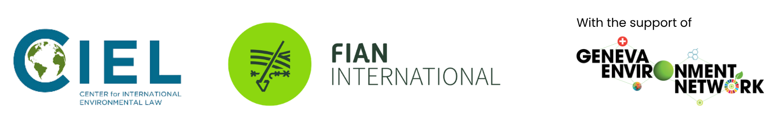 HRC63 Corporate Accountability logos CIEL, FIAN, GEN support